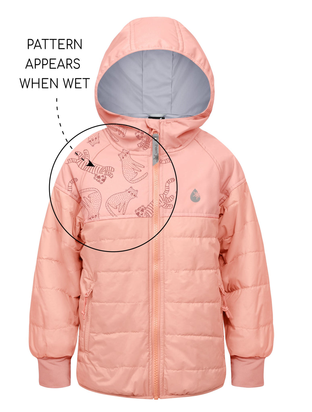 girls hydracload waterproof puffer jacket