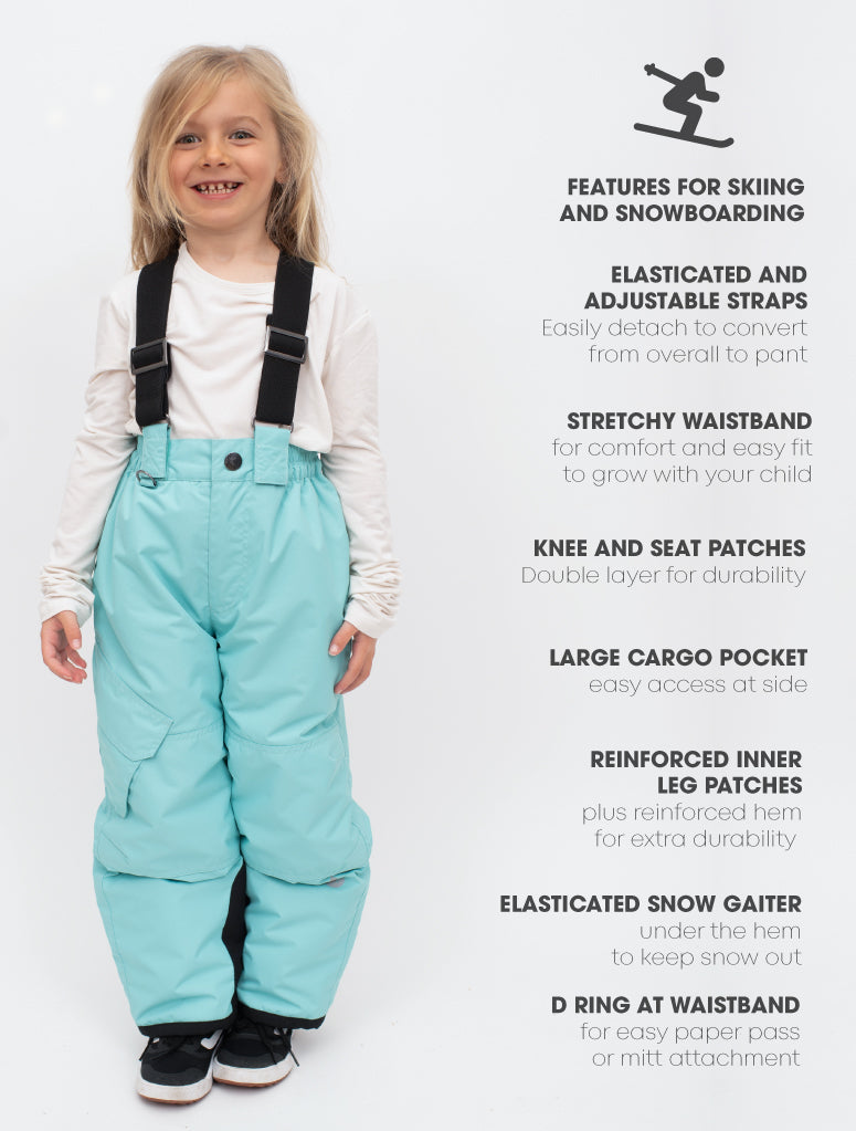 Kids Snowrider Convertible Ski and Snow Pants – Therm Canada