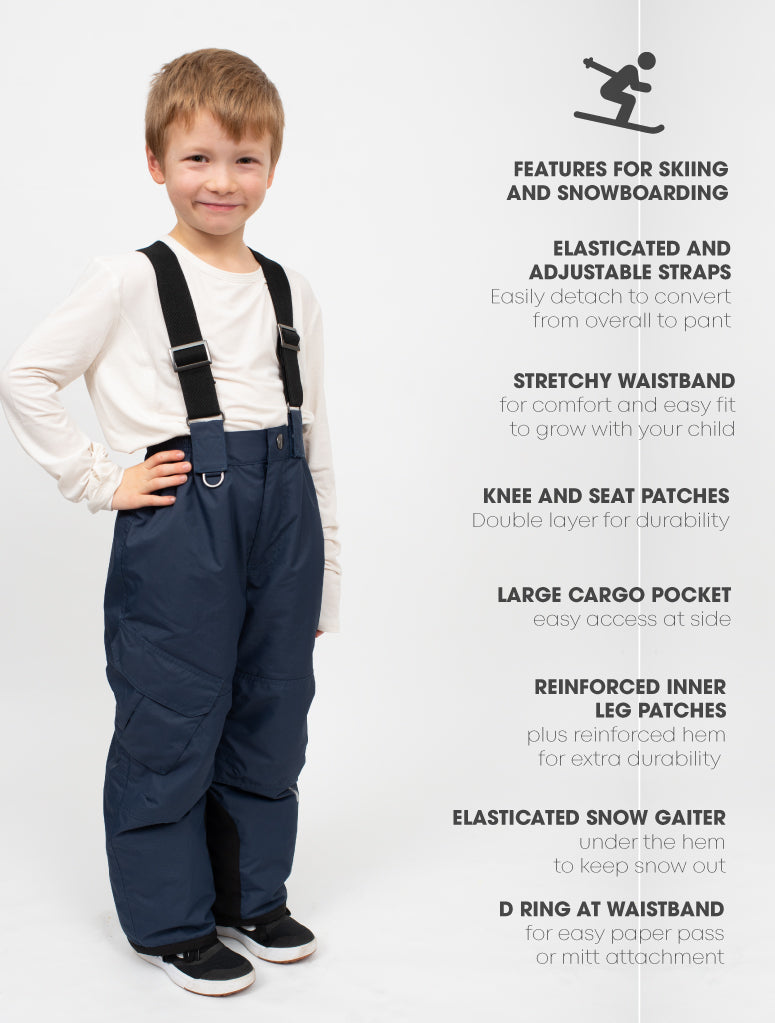 Snowrider Convertible Snow Pants - Navy 2024