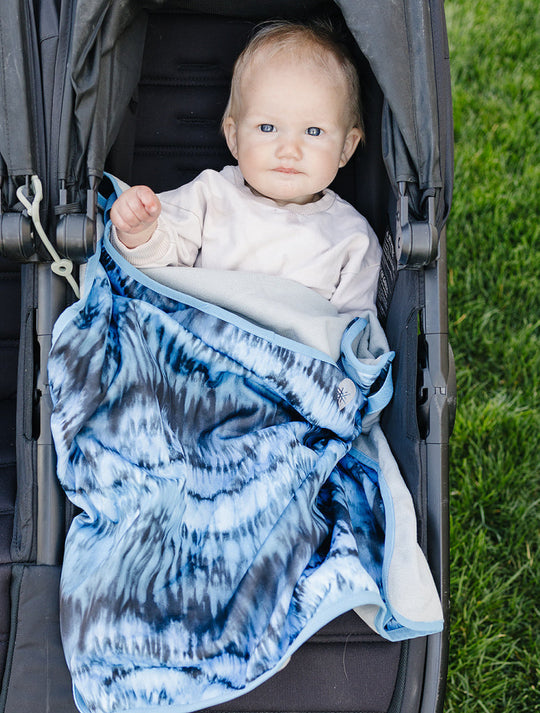 All-Weather Fleece Blanket - Stone Tie Dye | Waterproof Windproof Eco