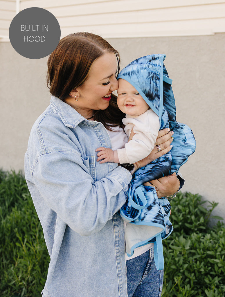 All-Weather Fleece Blanket - Stone Tie Dye | Waterproof Windproof Eco