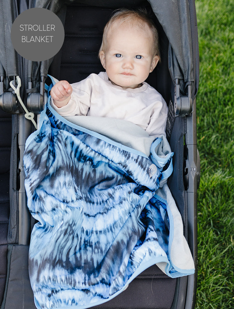 All-Weather Fleece Blanket - Stone Tie Dye | Waterproof Windproof Eco