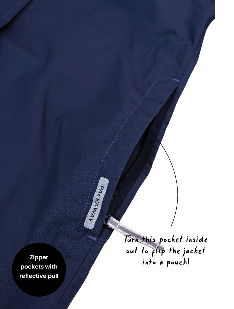 10K Packaway Rainshell - Navy