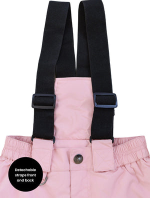 Snowrider Convertible Snow Pants - Dusky Pink