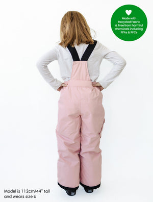 Snowrider Convertible Snow Pants - Dusky Pink