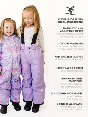 Snowrider Convertible Snow Pants - Periwinkle