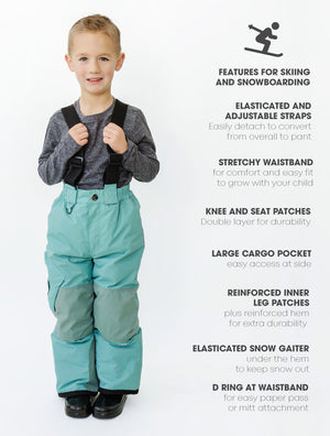 Snowrider Convertible Snow Pants - Seafoam