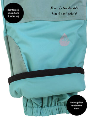 Snowrider Convertible Snow Pants - Seafoam