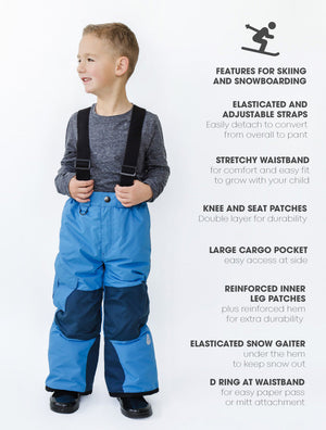 Snowrider Convertible Snow Pants - Tide Blue