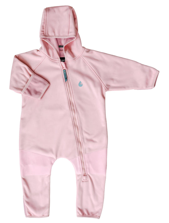 All-Weather Fleece Onesie - Dusky Pink