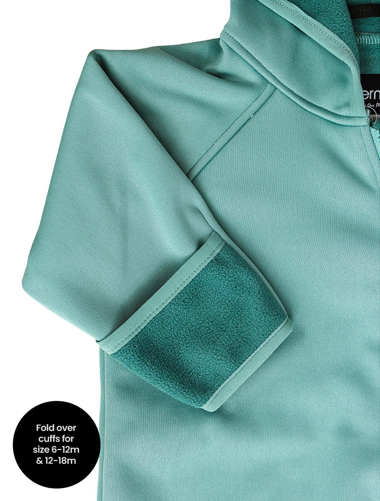 All-Weather Fleece Onesie - Seafoam