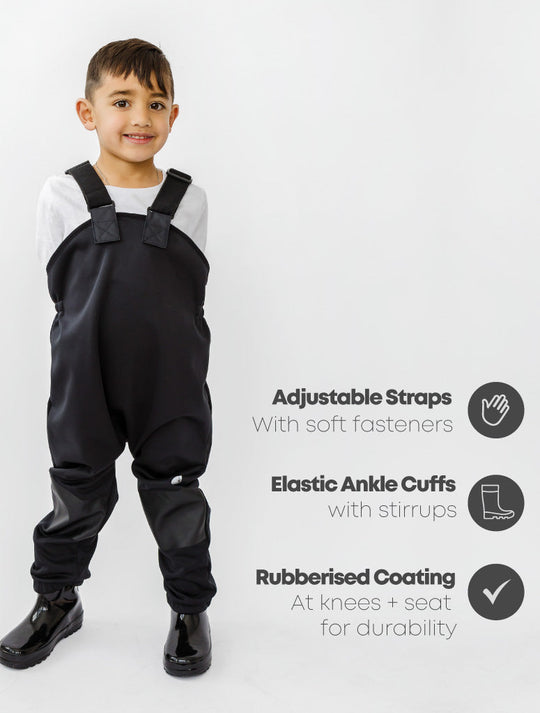 All-Weather Fleece Overalls - Black DAMAGED