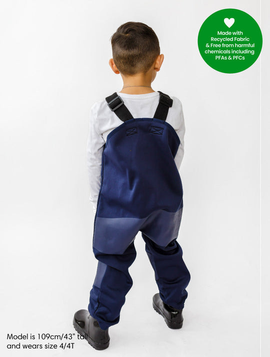 All-Weather Fleece Overalls - Navy DAMAGED