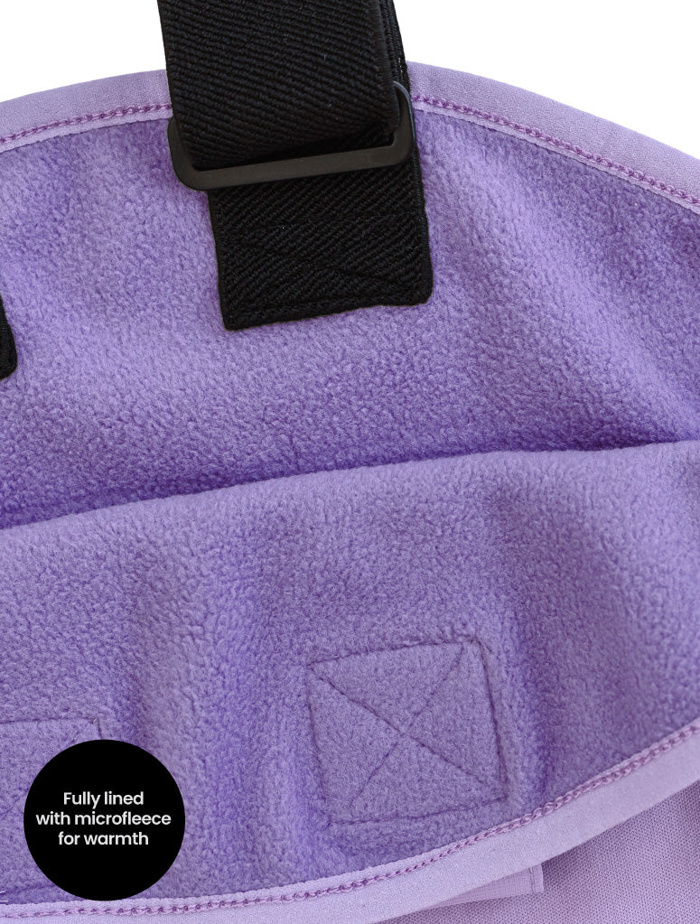 All-Weather Fleece Overalls - Periwinkle DAMAGED