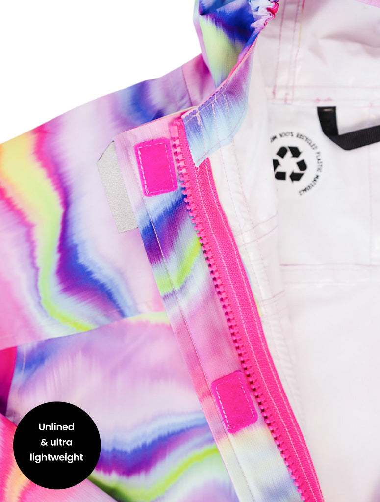10K Packaway Rainshell - Rainbow Wave
