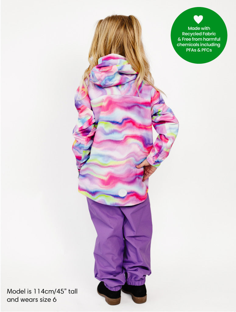 10K Packaway Rainshell - Rainbow Wave