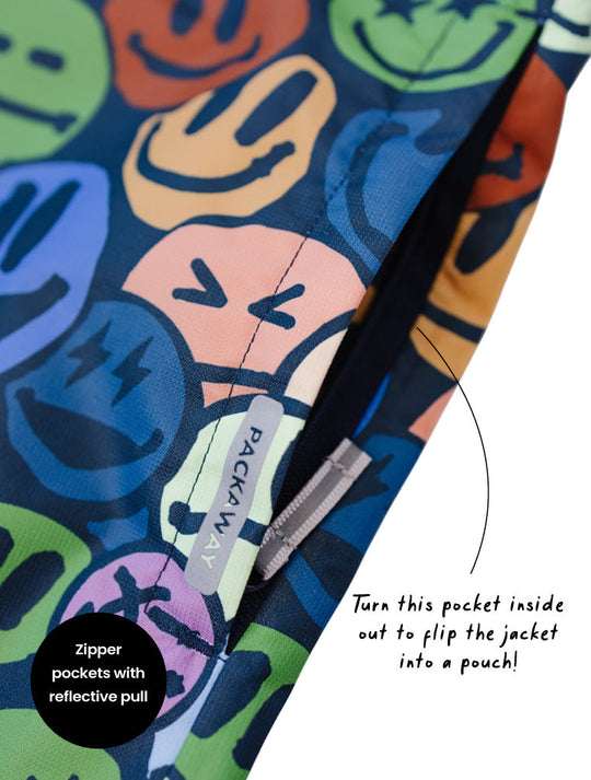 10K Packaway Rainshell - Smiley