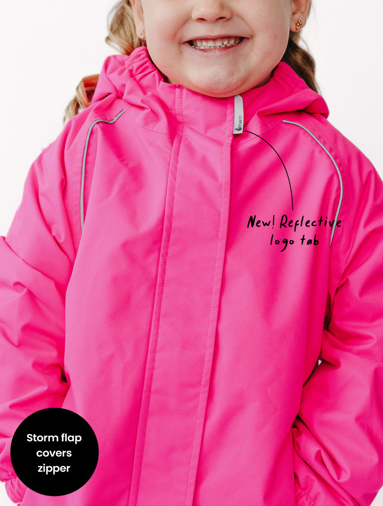 SplashMagic Storm Jacket - Neon Pink | Leopard Love
