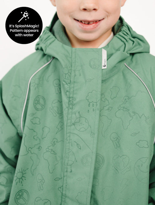 SplashMagic Storm Jacket - Forest Moss | Happy Earth