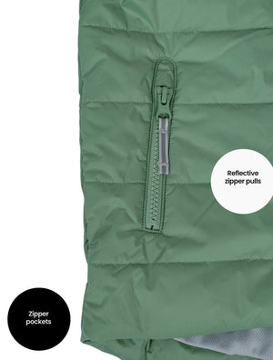Hydracloud Puffer Jacket - Forest Moss | Happy Earth
