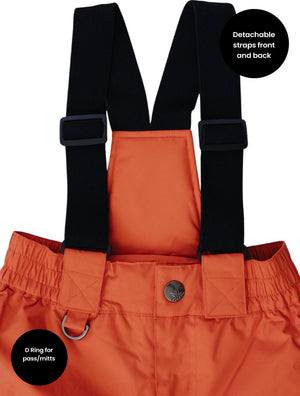 Snowrider Convertible Snow Pants - Burnt Orange