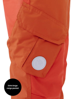 Snowrider Convertible Snow Pants - Burnt Orange
