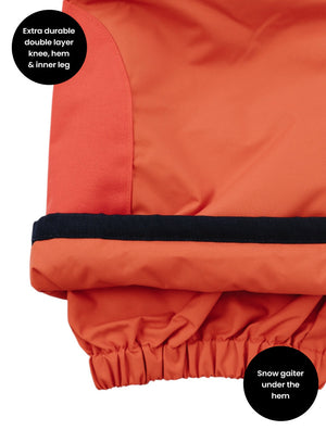 Snowrider Convertible Snow Pants - Burnt Orange