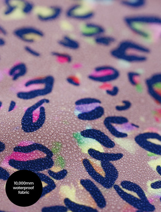 All-Weather Fleece Onesie - Rainbow Leopard