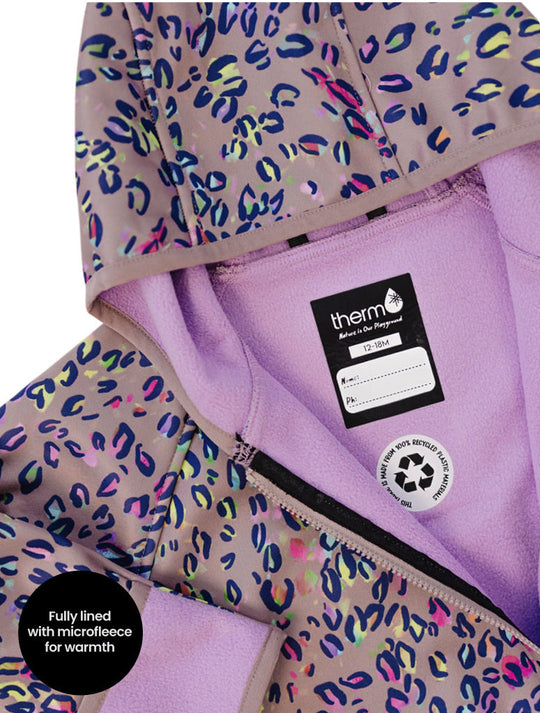 All-Weather Fleece Onesie - Rainbow Leopard