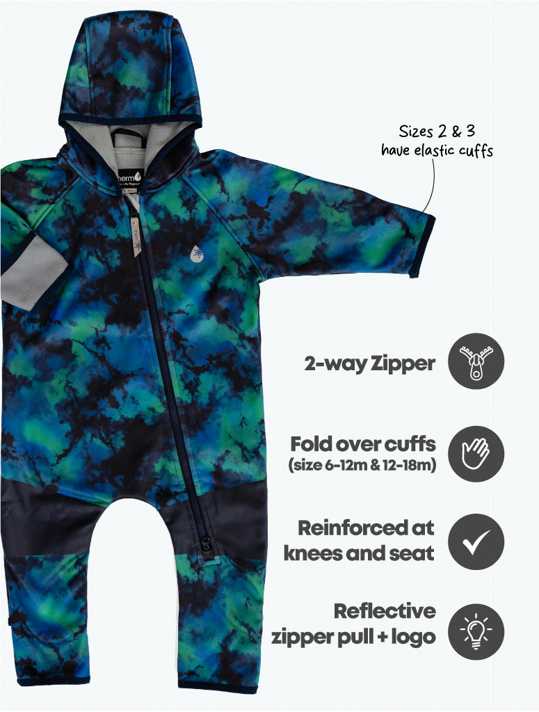 All-Weather Fleece Onesie - Tie Dye