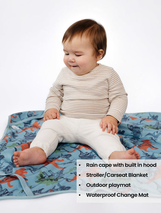 All-Weather Fleece Blanket - Dino