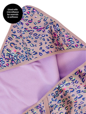 All-Weather Fleece Blanket (Rainbow Leopard)