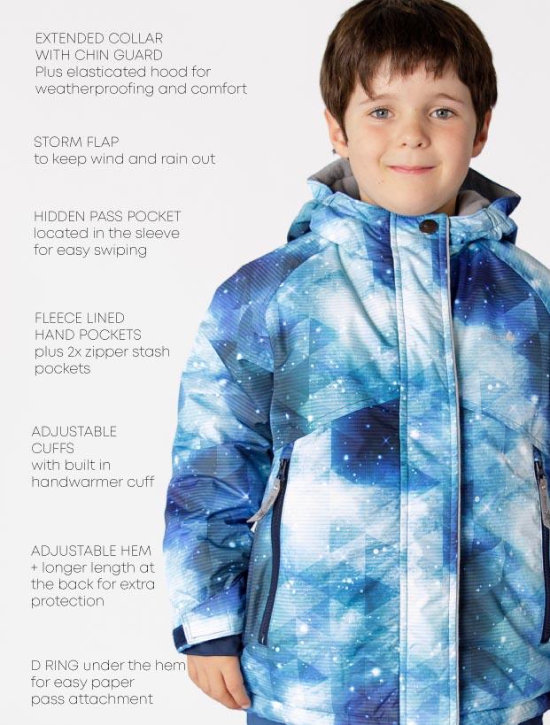 Snowrider Winter Coat - Cosmic | Waterproof Windproof Eco