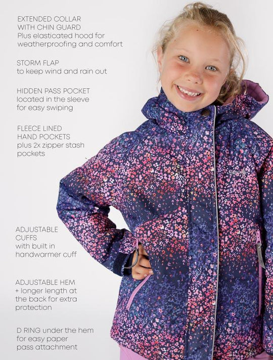 Snowrider Winter Coat - Winter Blossom | Waterproof Windproof Eco