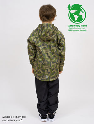 All-Weather Hoodie - Geo Camo | Waterproof Windproof Eco