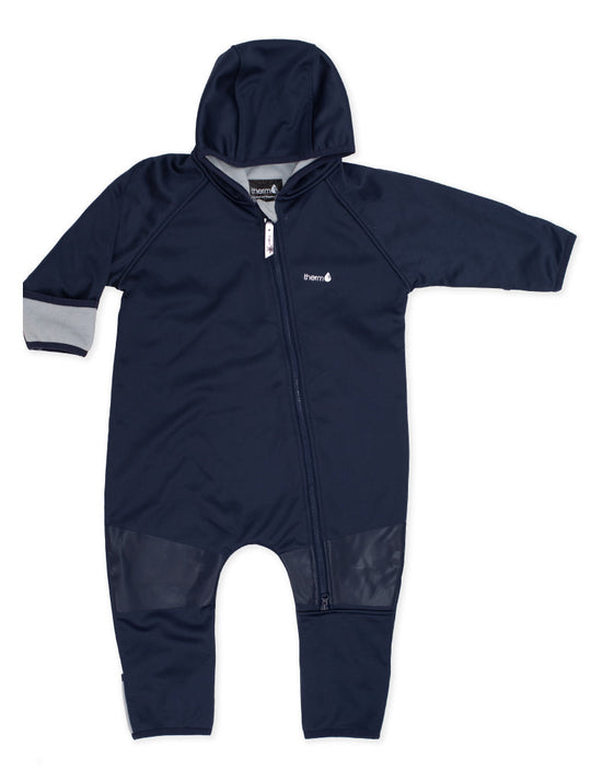 All-Weather Fleece Onesie - Navy | Waterproof Windproof Eco