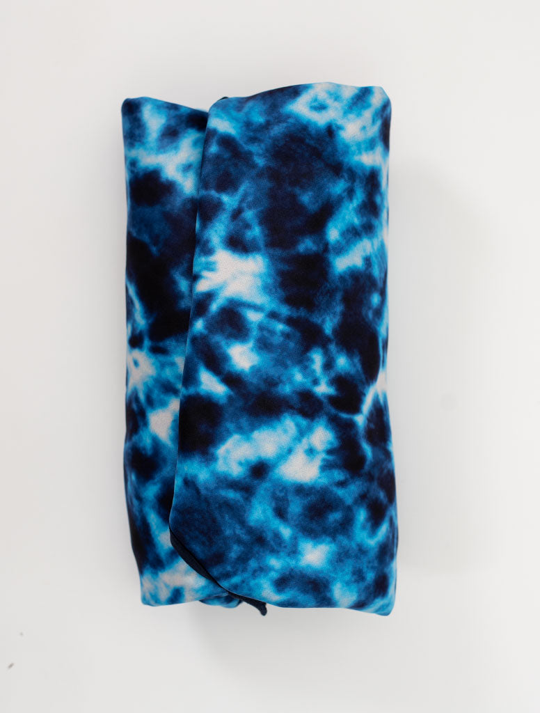 All-Weather Fleece Blanket - Blue Tie Dye | Waterproof Windproof Eco