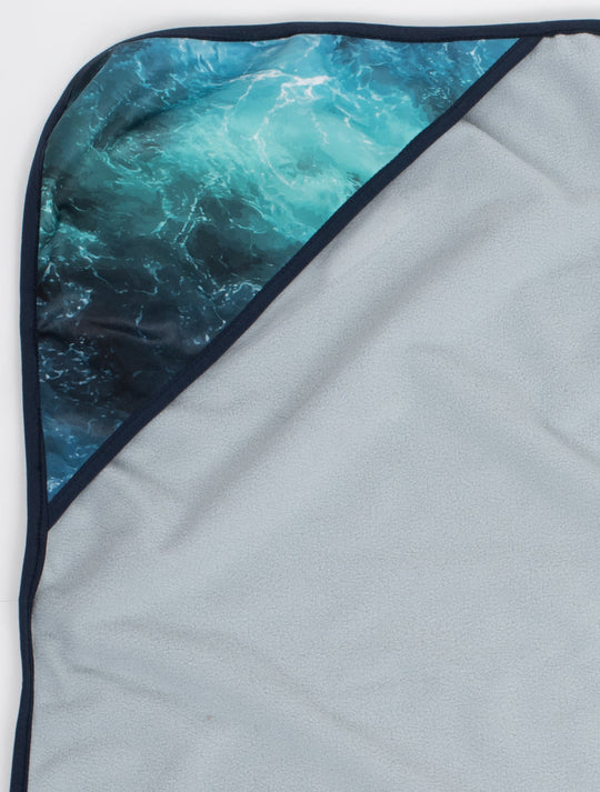 All-Weather Fleece Blanket - Surf | Waterproof Windproof Eco